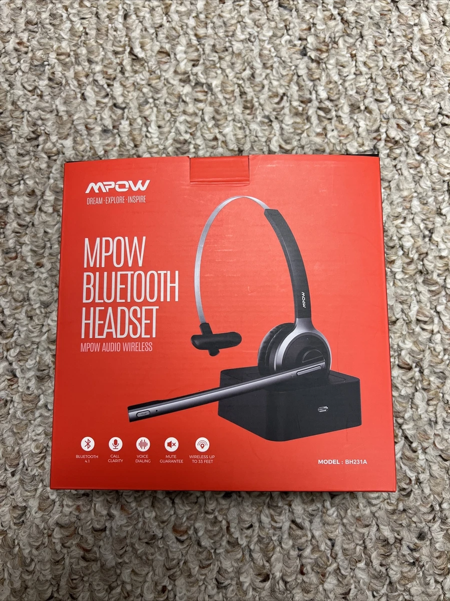 Mpow bluetooth headset bh231a sales