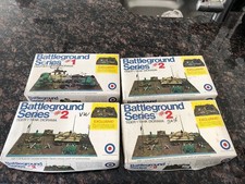 4 Entex 1/76 Battleground Diorama Kits  #1 And #2 For Project Or Parts