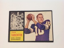Topps 1962 Football Fran Tarkenton Rookie #90 Minnesota Vikings NFL Card. rookie card picture