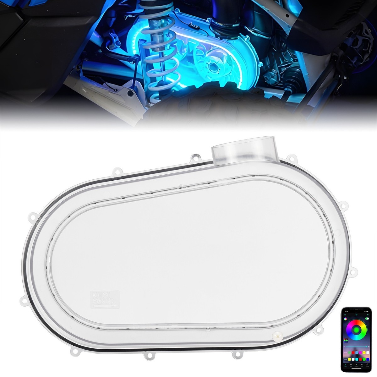 20212505 Outer Clutch Cover w/RGB Light for Can Am Maverick X3