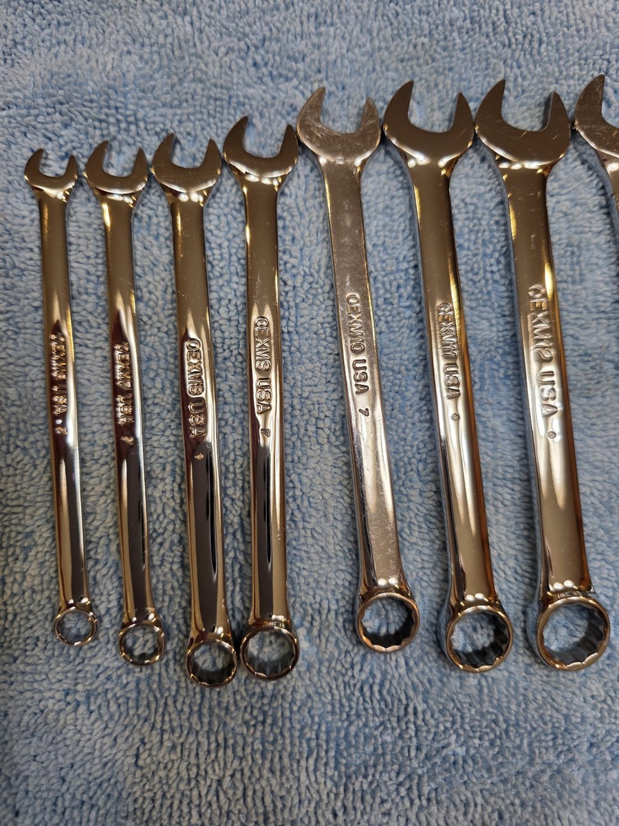 Snap-on C-142 14 PC Metric Wrench Set Short 12 Point Flank Drive