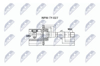 NTY Gelenksatz Antriebswelle NPW-TY-027 FüR Camry Avensis Toyota CDT250_ CDT250R