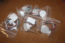 Pack of 5 GRI 199-12-W, 1" Steel Door Recessed Switch Set, Standard Gap DPDT