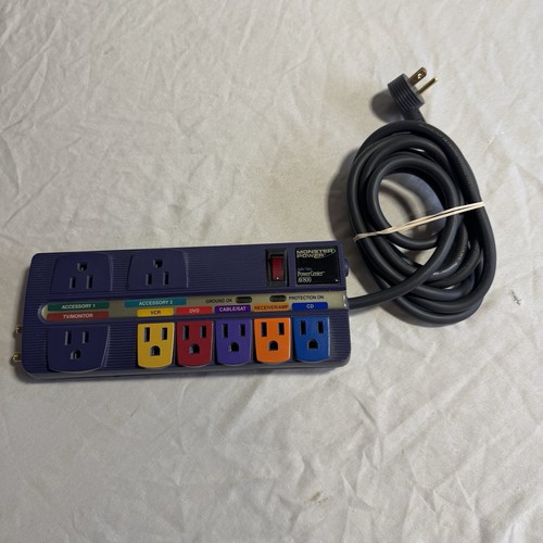 Monster Power Center AV800 Audio Visual Power Strip/Surge Protector 8ft Cord