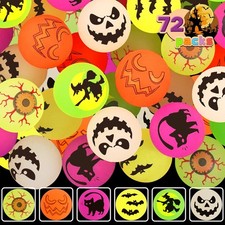 72 PCS Halloween Bouncy Balls, Glow in The Dark Bouncing Balls Eyeballs