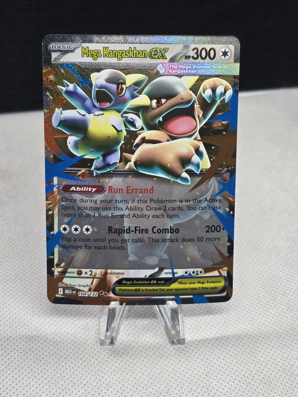 2025 Pokemon Mega Evolutions MEGA KANGASKHAN EX 104/132 Double Rare