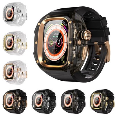 Luxury Mod Kit Case for Apple Watch Ultra 2 49mm Rugged Shockproof Band Strap