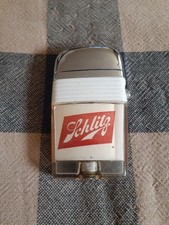 Schlitz Scripto View Lighter  / White Band / ...