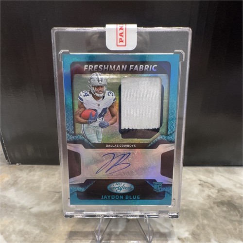 Panini 2025 Certified Jaydon Blue /199 Cowboys Freshman Fabric RPA #FBC-JBE