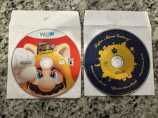 UNTESTED Super Mario 3D World Nintendo Wii U + Free Mario Galaxy Soundtrack Look
