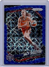 2025 Panini Prizm WNBA #113 Jacy Sheldon Blue Velocity Prizms