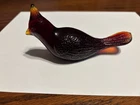 VTG Fenton Red Art Glass Cardinal Red Bird Figurine 5 Inch EXC