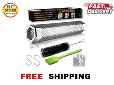 Smoke Tube for Pellet Smoker, 12'' Smoker Tube for Pellet Grill - Hot or Cold