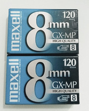 Maxell 8mm GX-MP High Quality 120 Camcorder Video Tape Cassette Lot of 2