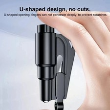 1pcs Emergency Window Glass Hammer Car Breaker Tool Belt Cutter Key Chain