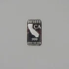 U.S. State Silver bar .999 1ozt Proof - CA/California - 001031/041785