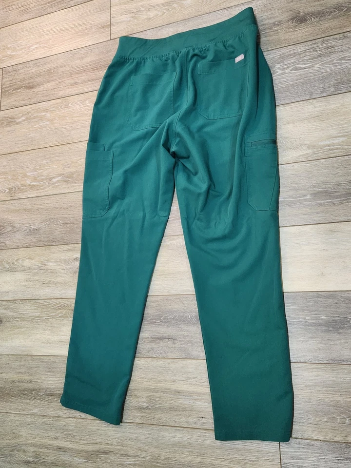 Figs Hunter Green Cargo Scrub Pants Size Large - Image 3 of 4