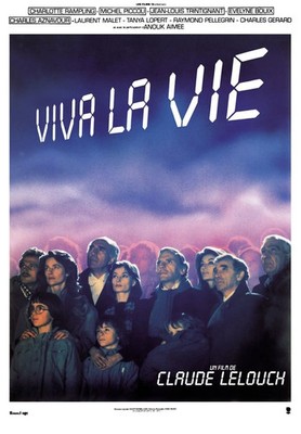 VIVE LA VIE, JEAN-LOUIS TRINTIGNANT, CLAUDE LELOUCH, 1984, Repro Poster von