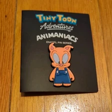 Kidrobot x Tiny Toon Adventures 1/20 "Hampton j. Pig" Animaniacs Enamel Pin
