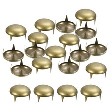 100Pcs 16mm Brown Round Dome Studs for Leather Craft Accessories