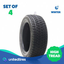 Set Of 4 Used 23555r18 Bridgestone Blizzak Dm-v2 100t - 9.5-1132
