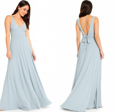 Show Me Your Mumu Jenn Maxi Dress Size XS Silver Sage Blue Formal Bridesmaid NWT