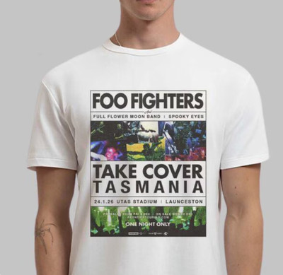 Foo Fighters Launceston Tasmania 2025 Event Poster At Utas Stadium On January 24