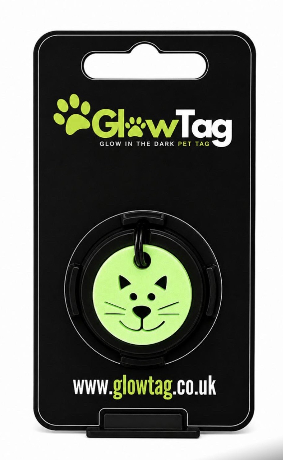 Etichette per gatti Glow Tag Glow In The Dark per collare di sicurezza animali domestici accessori verde divertimento foto 3