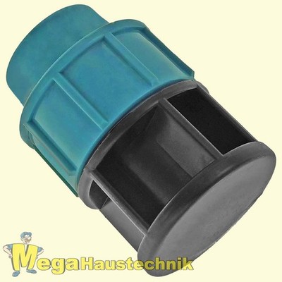 PP Fitting Endstopfen Kappe Stopfen Endstück Kappe für PE Rohr 20 25 32 40 50 mm