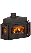 Prity ATC Kamineinsatz Holzofen 14,2 kW – Kaminofen zum Einbauen für Holz