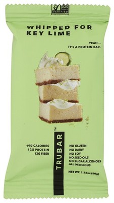 Trubar Whipped For Key Lime Protein Bar 1.76 Oz 50 G Plant Based Rice 12G