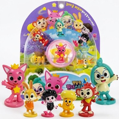 Pinkfong Wonderstar Detective Figure 6 Pack Set Pinkfong Hogi Poki Rachel Toy