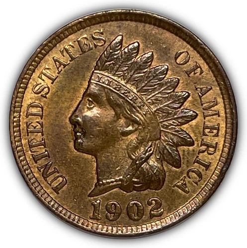 1902 RB Red Brown Indian Head Cent Uncirculated UNC Coin #26204