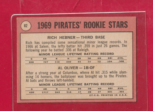 1969 Topps Baseball cards EX-MT NR-MT 1-277 You Choose STRICTLY GRADED AG24 - Picture 150 of 488