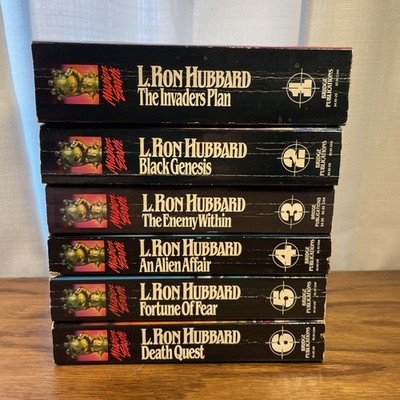L. Ron Hubbard Paperback Lot Of 6 Mission Earth Vol. 1-6