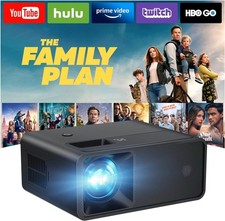Mini Projector, Upgraded Full HD 1080P Support Video Projector, Portable Small M