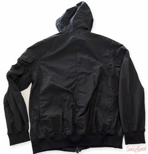 Stone Island Naslan Light Watro Hooded Jacket Black Large 761540632 $1040 image 2