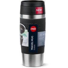 emsa Isolierbecher Edelstahl TRAVEL MUG mit neue 360° Komfort Trinköffnung 0,36L