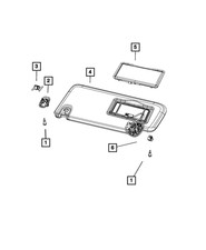 Genuine Mopar Visor Right 6CR50HL1AH