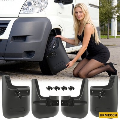 URMECCH  Gummi 4x Schmutzfänger Vorne Rückseite für Fiat Ducato 250 Boxer Jumper