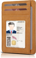 Mini Portemonnaie Herren, Kleines Kartenetui, Schlankes Kartenetui, Rfid-Schutz,