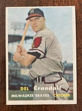 1957 Topps #133 - Del Crandall - Milwaukee Braves