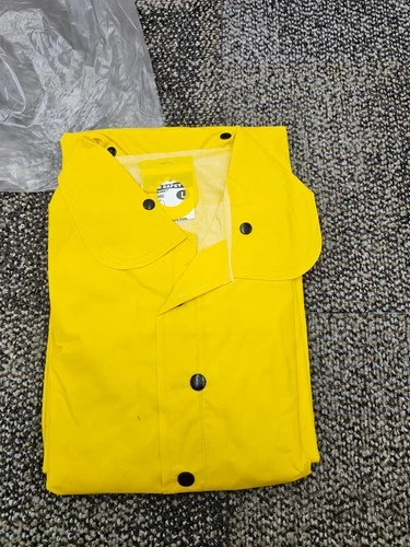(QTY 2) MCR Safety 200C Classic Raincoat Safety Yellow With Hood Largea image 2