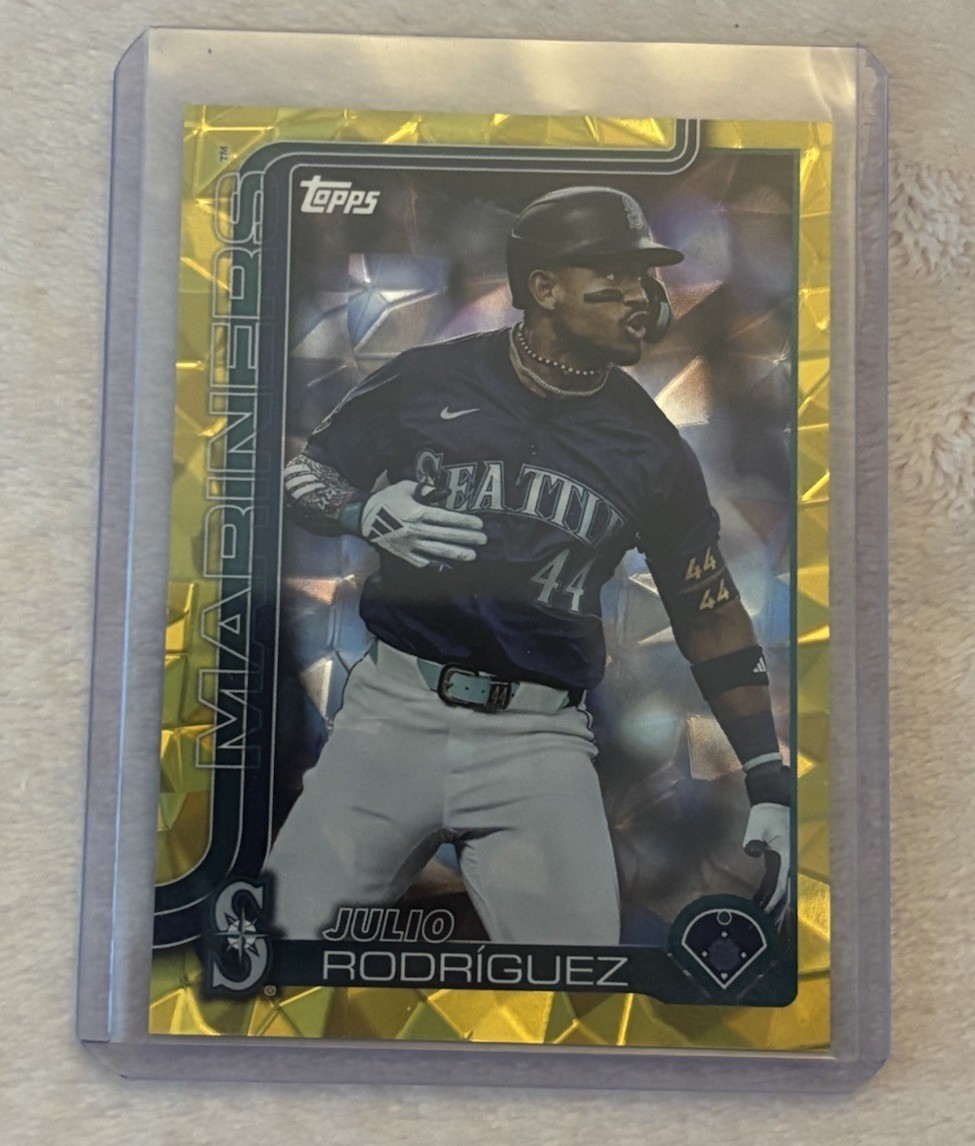 Topps 2025 Series 1 Julio Rodríguez Gold DIAMANTE #266 /50 Mariners SSP!