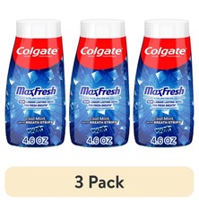 (3 pack) Colgate MaxFresh Clean Mint Toothpaste, 4.6 oz 0.94 per gallon