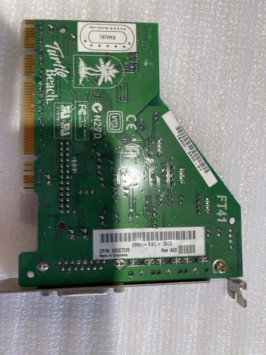 TURTLE BEACH MONTEGO AUREAL VORTEX AU8820 PCI SOUND CARD A3D