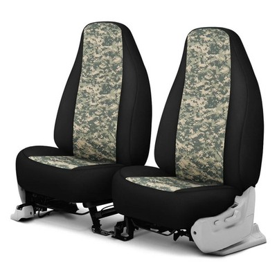 For Chevy R10 Suburban 87-88 Camo  1st Row Digital Green with Black Custom Seat