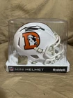 Bo Nick signed Denver Broncos alternate mini helmet Beckett COA  ￼
