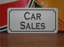 Car Sales Metal Sign