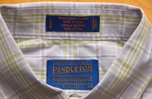 PENDLETON - STOFFA BROADWAY - Maniche lunghe antirughe abbottonate - Taglia: L - Foto 3 di 5